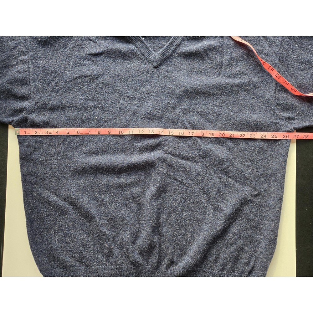 Small hole - Vtg Pendleton Lambswool Sweater Mens XXL Blue Gray Cozy Fall Winter - Picture 6 of 10